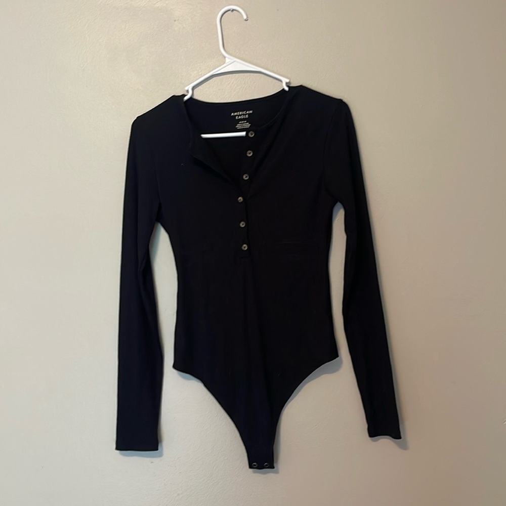 AE Long-Sleeve Henley Bodysuit